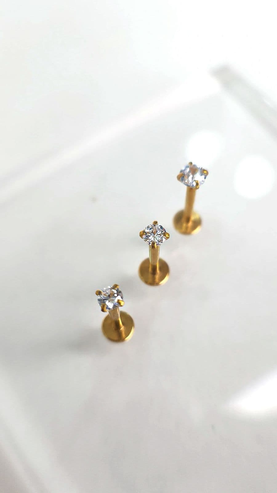 Labret Ponto Luz PVD