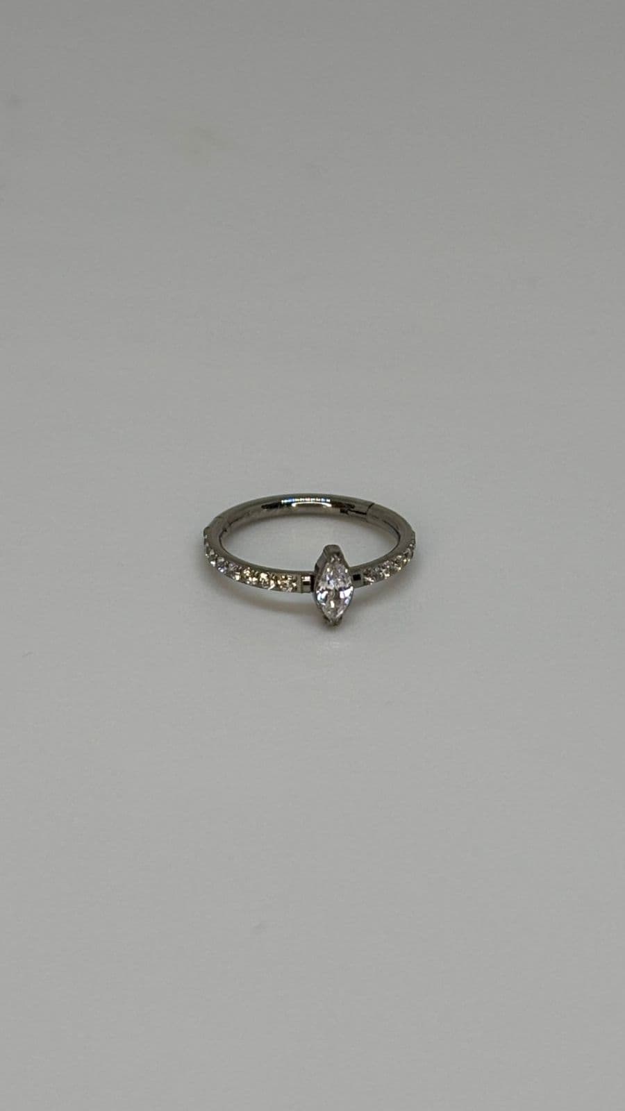 Argola Cravejada Achatada 10mm