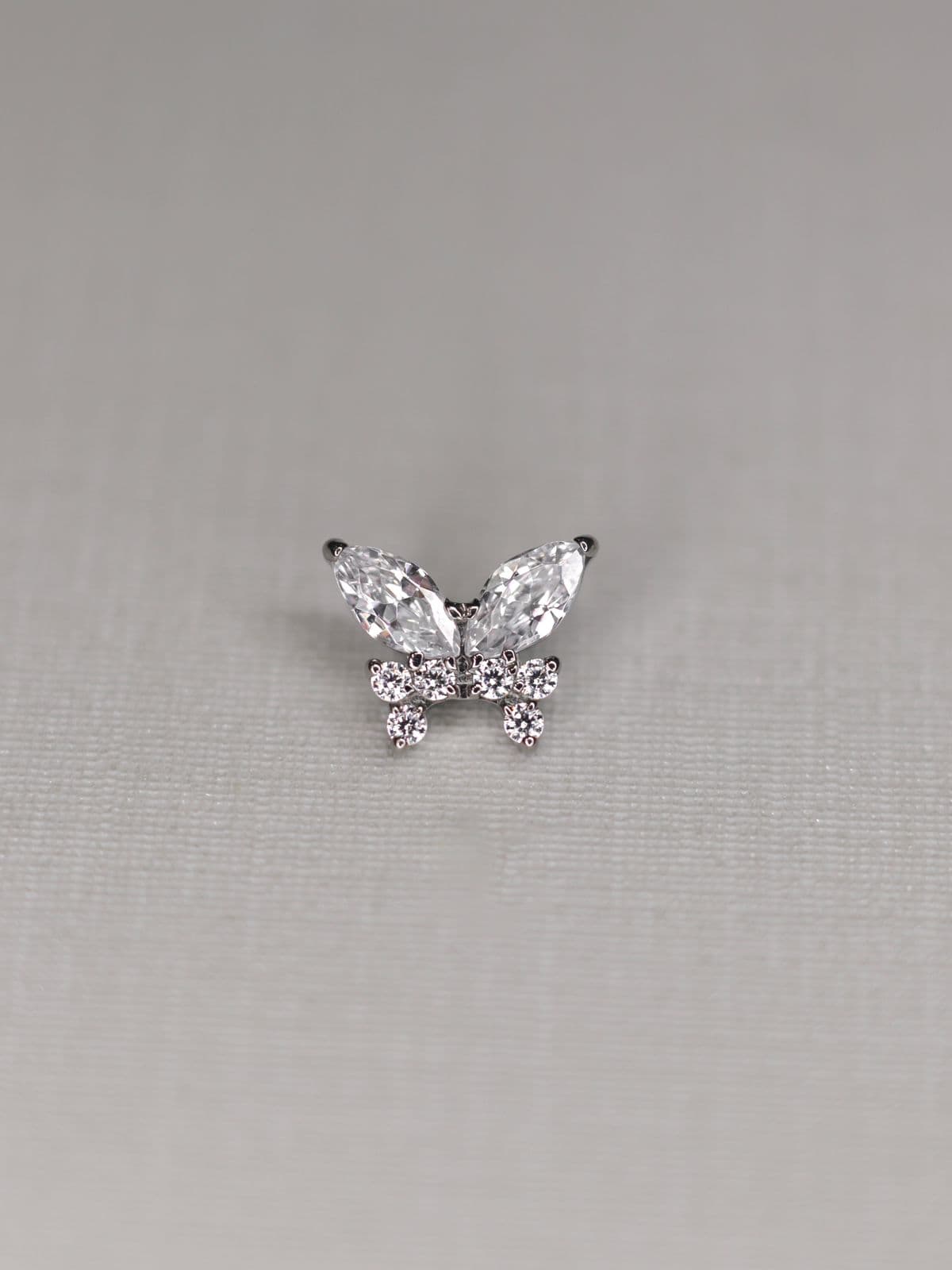 Labret Borboleta Cristal