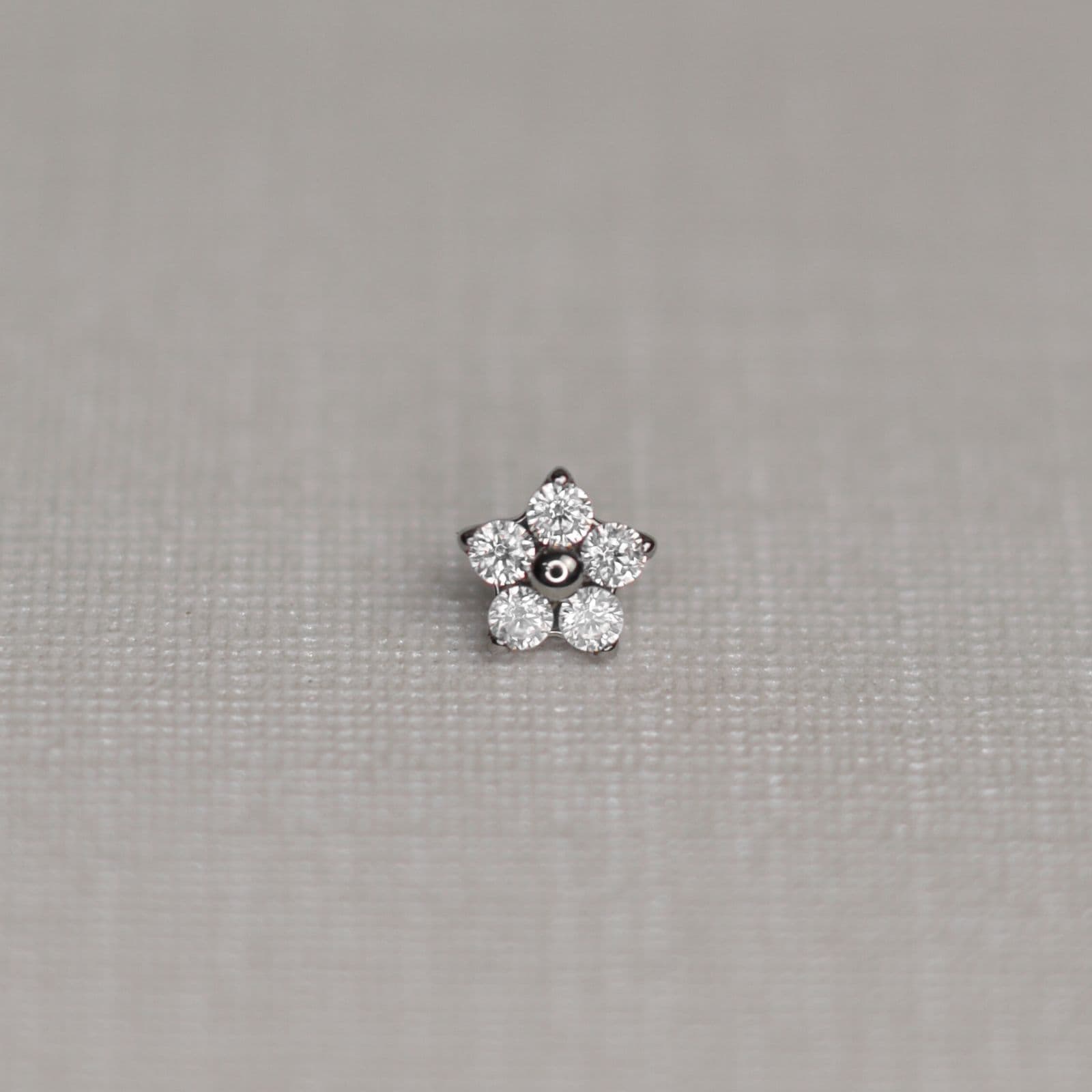 Labret Flor Cristal P