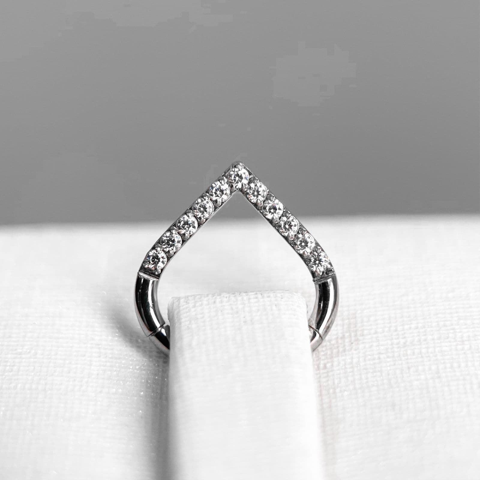 Argola Gota Cristal 8mm